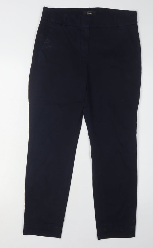 J.Crew Women's Blue Chino Trousers Size 6