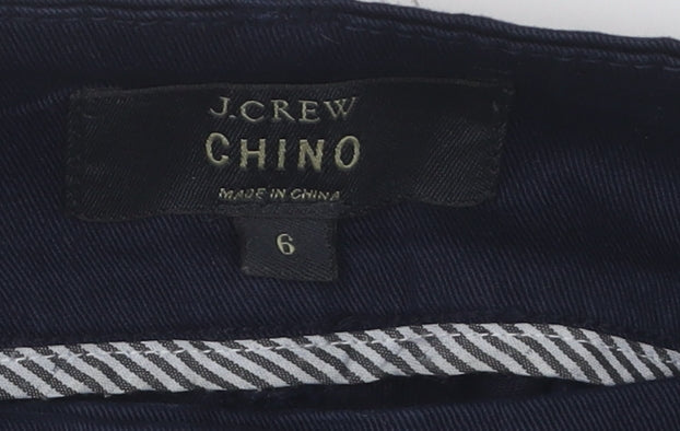 J.Crew Women's Blue Chino Trousers Size 6
