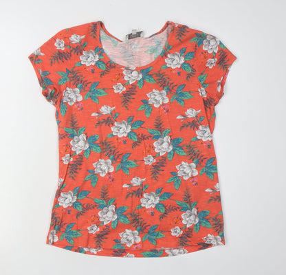 Laura Ashley Floral T-Shirt Women Multicoloured UK 10