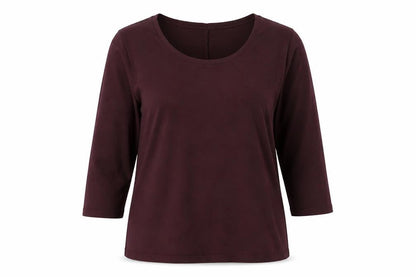 Womens UK Size 12 FatFace Purple Basic T-Shirt