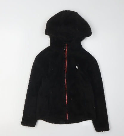 Dare 2b Girls Black Hooded Jacket Size 7-8 Years