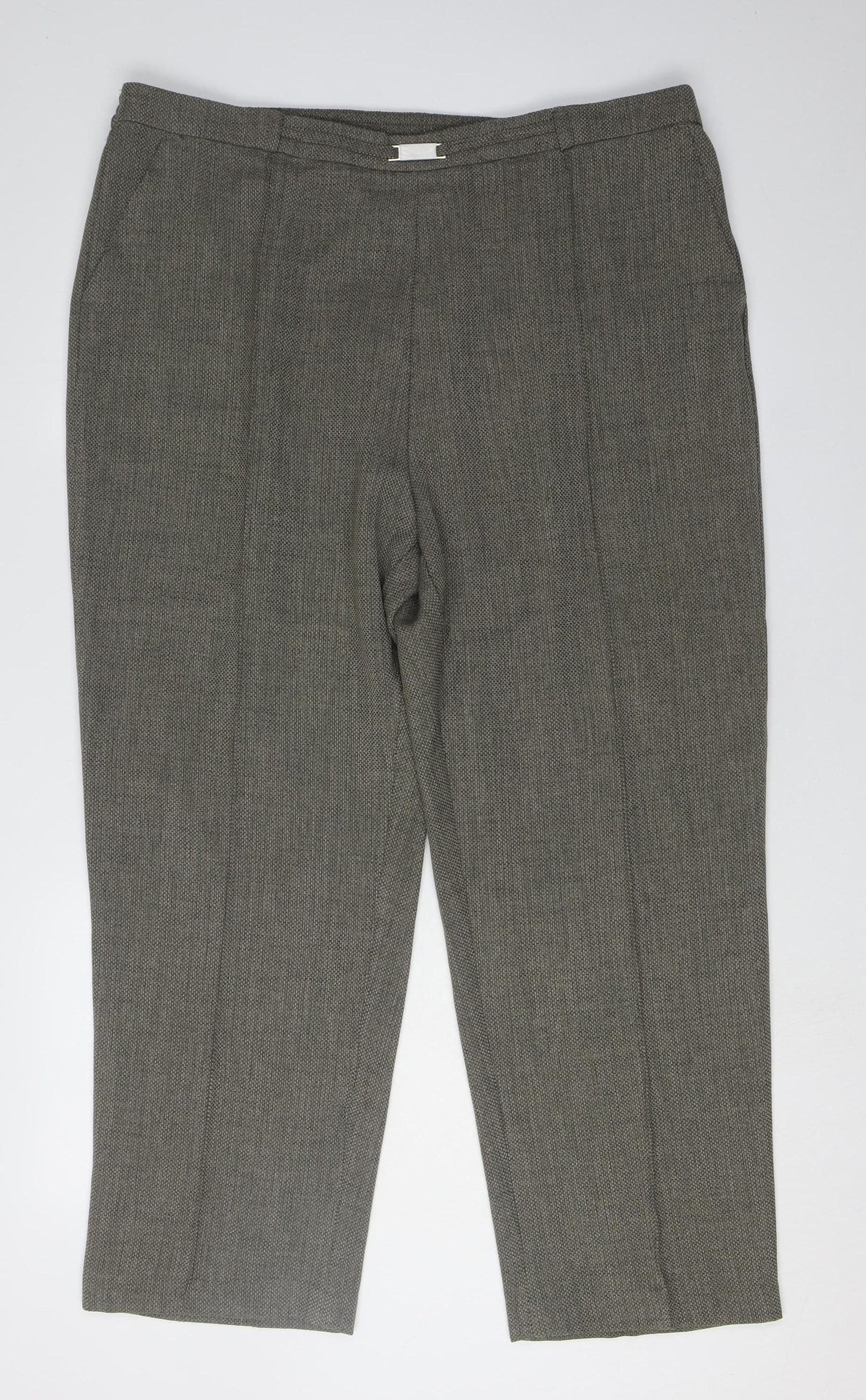 Womens UK Size 22 Honor Millburn Relaxed Fit  Grey Trousers