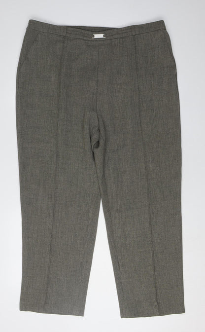 Womens UK Size 22 Honor Millburn Relaxed Fit  Grey Trousers