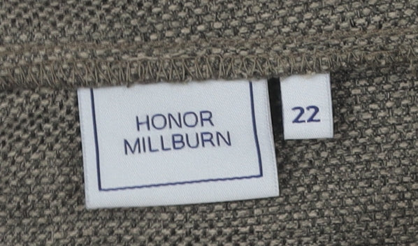 Womens UK Size 22 Honor Millburn Relaxed Fit  Grey Trousers