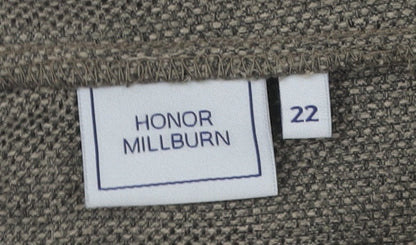 Womens UK Size 22 Honor Millburn Relaxed Fit  Grey Trousers