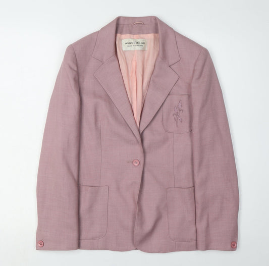 Windsmoor Women's Pink Blazer Size 8 Classic Style