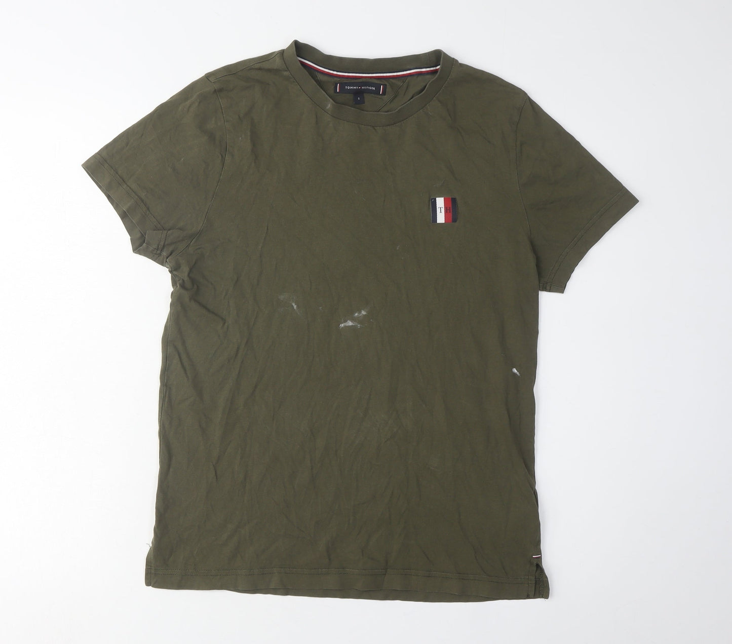 Tommy Hilfiger Men’s Green T-Shirt, Size S