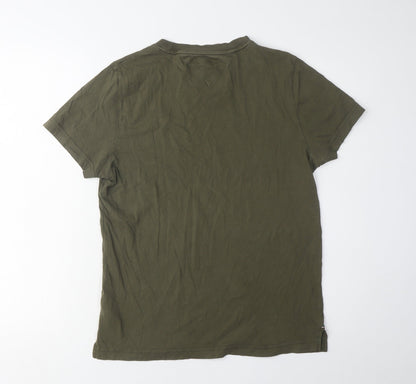 Tommy Hilfiger Men’s Green T-Shirt, Size S