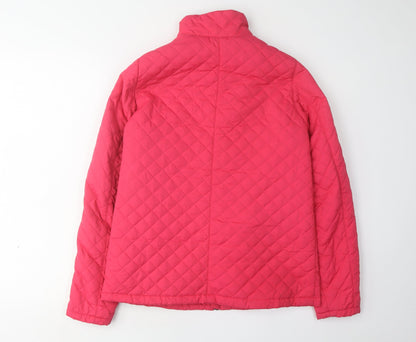 Alpine Women's Red Quilted Jacket Size 10 Casual