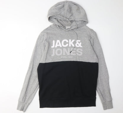 Mens UK Size S JACK & JONES Multicoloured Pullover Hoodie