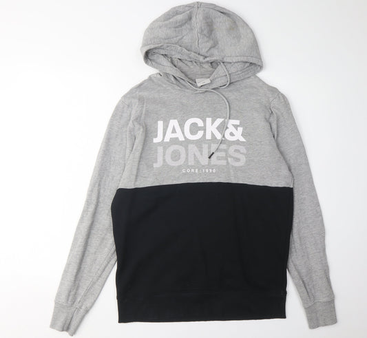 Mens UK Size S JACK & JONES Multicoloured Pullover Hoodie