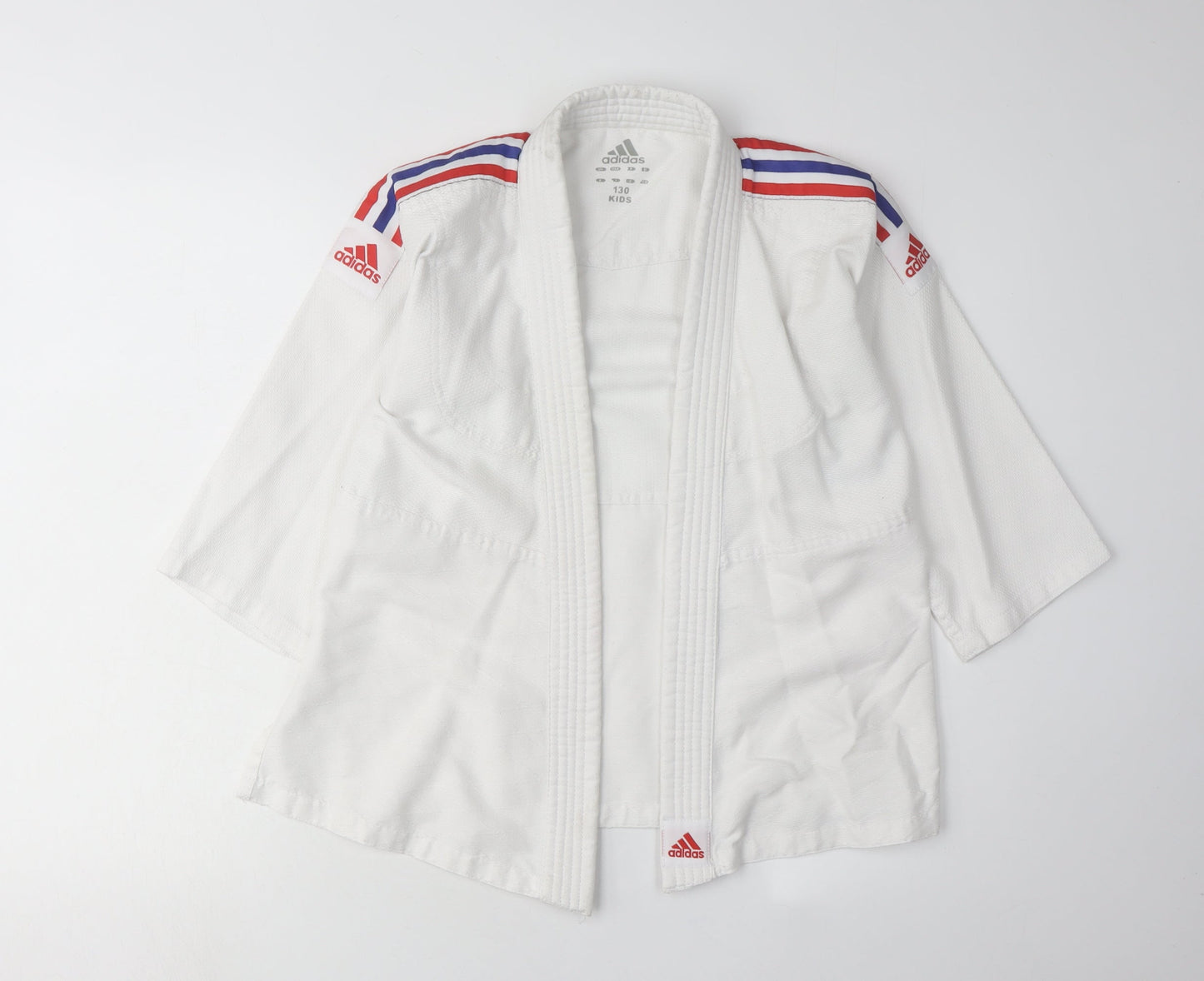 Adidas Boys White Martial Arts Jacket 9-10 Years