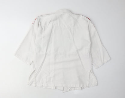 Adidas Boys White Martial Arts Jacket 9-10 Years