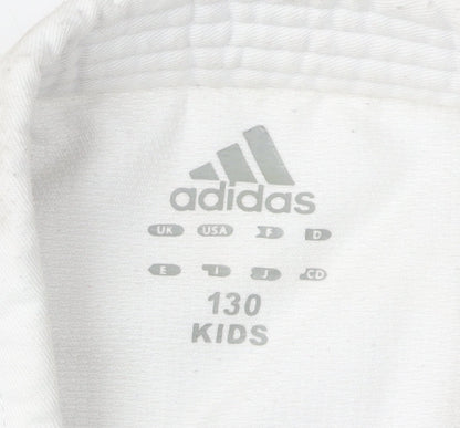 Adidas Boys White Martial Arts Jacket 9-10 Years