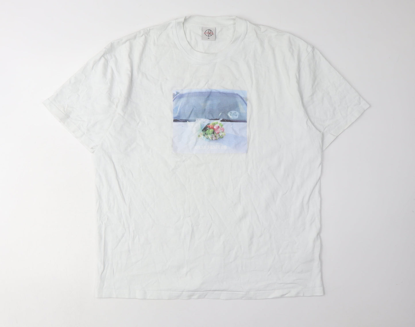 Sirus White T-Shirt XL Crew Neck Cotton Casual Wear