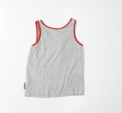 Marvel Boys Grey Avengers Superhero Tank Top, Size 5-6 Years