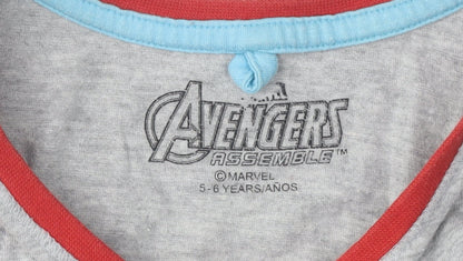 Marvel Boys Grey Avengers Superhero Tank Top, Size 5-6 Years