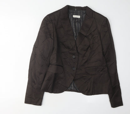 Massimo Dutti Women's Black Blazer UK 12 Regular Fit