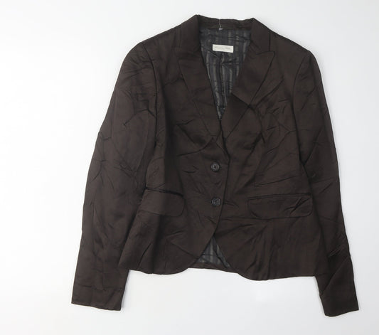 Massimo Dutti Women's Black Blazer UK 12 Regular Fit