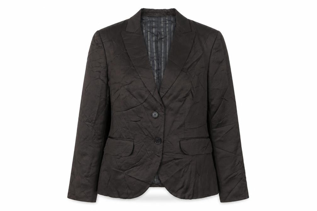 Massimo Dutti Women's Black Blazer UK 12 Regular Fit