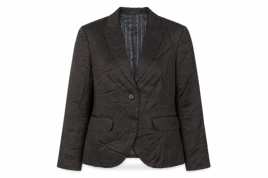 Massimo Dutti Women's Black Blazer UK 12 Regular Fit