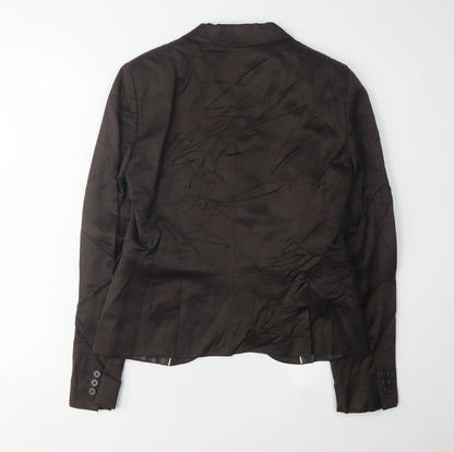 Massimo Dutti Women's Black Blazer UK 12 Regular Fit