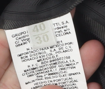 Massimo Dutti Women's Black Blazer UK 12 Regular Fit