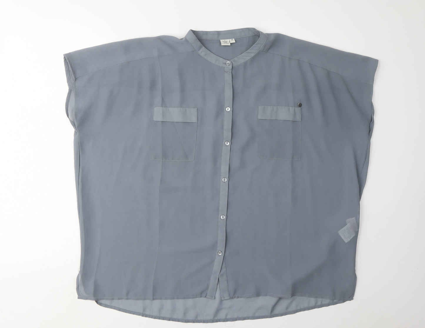Womens UK Size 14 Firetrap Grey  Button-Up