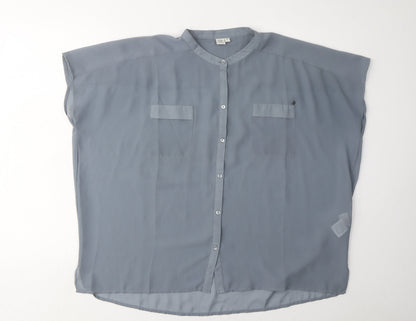 Womens UK Size 14 Firetrap Grey  Button-Up