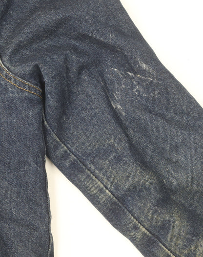 Womens UK Size 6 Missguided Blue Motorcycle Jacket