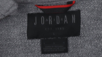 Jordan Boys Grey Full Zip Hoodie L