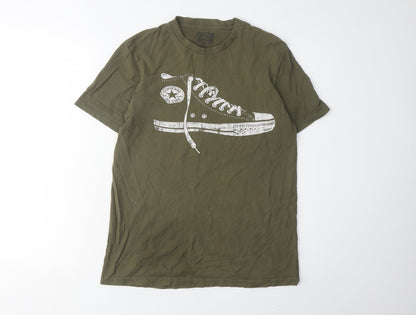 Mens UK Size XS Converse Green  T-Shirt