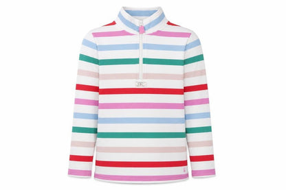Joules Women's Striped Pullover Sweatshirt, Multicoloured, Size 10