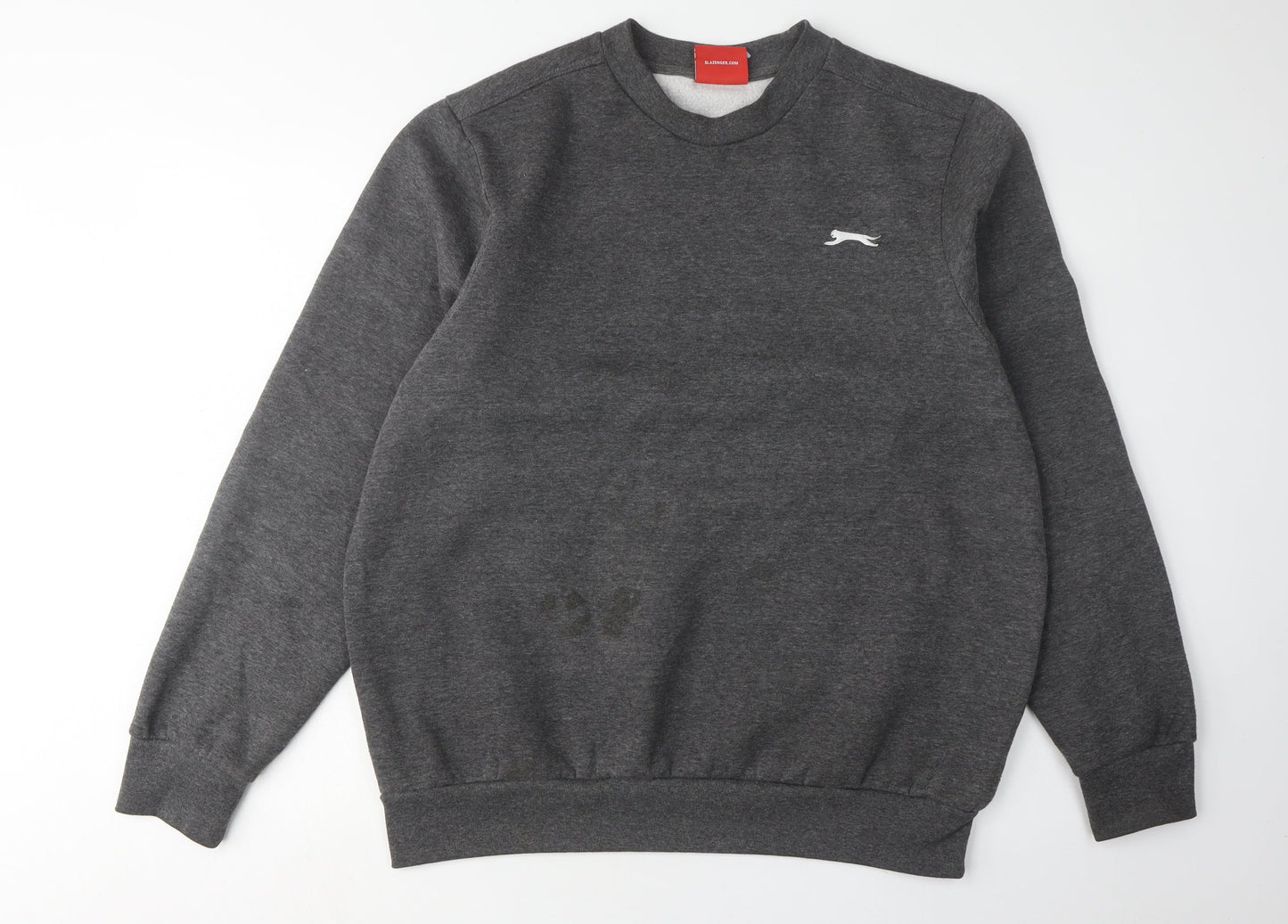 Mens UK Size L Slazenger Grey Pullover Sweatshirt