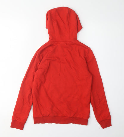 Adidas Boys' Red Pullover Hoodie, 9-10 Years, Graphic Logo