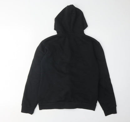 McKenzie Boys Black Full Zip Hoodie, 13-14 Years, Logo Sportswear