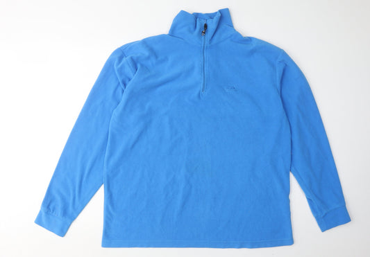 Trespass Men's Blue Pullover Fleece, Size L
