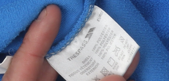 Trespass Men's Blue Pullover Fleece, Size L