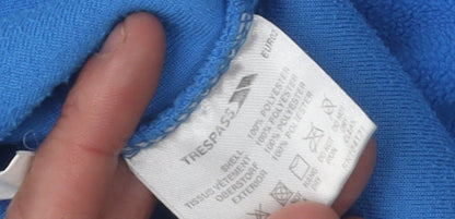 Trespass Men's Blue Pullover Fleece, Size L