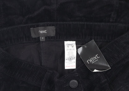 Next Women's Black A-Line Corduroy Skirt Size 12