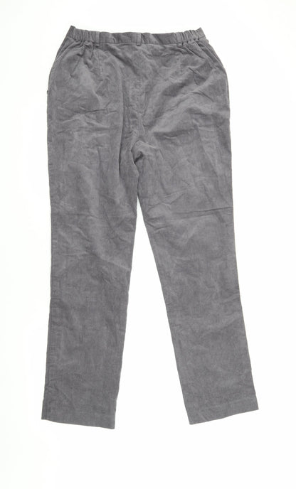 Cotswold Collections Women's Grey Corduroy Trousers Size 12