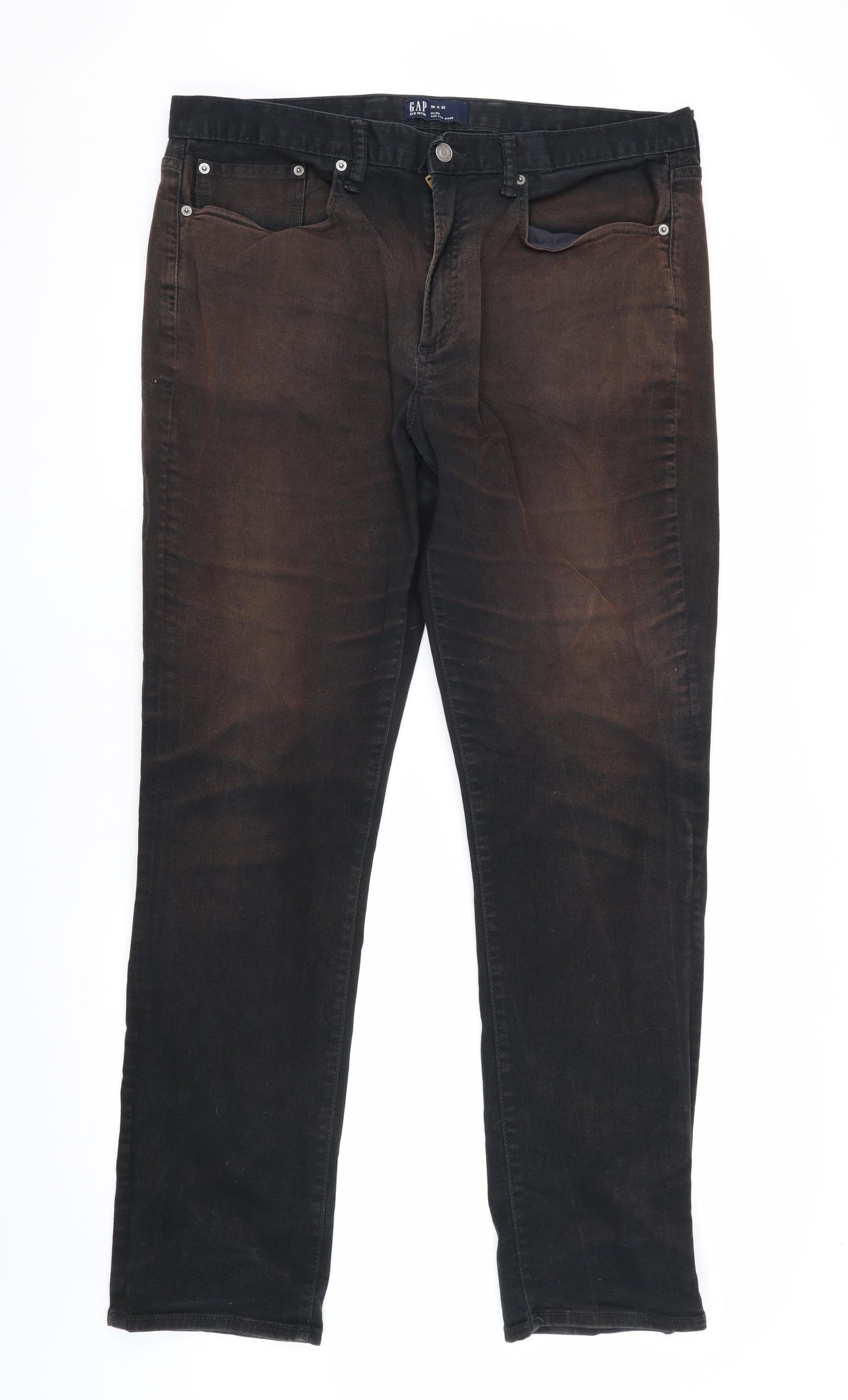 GAP Men's Black Slim Jeans, Size 36, Dark Wash