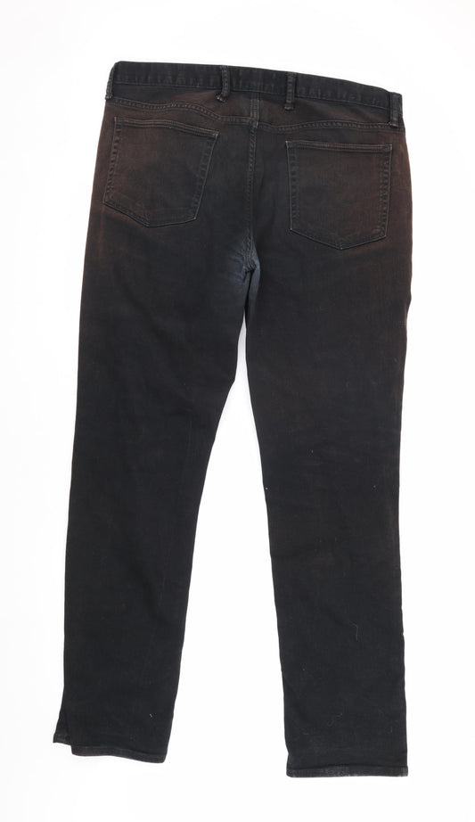 GAP Men's Black Slim Jeans, Size 36, Dark Wash