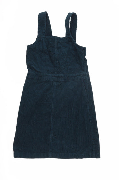 Dorothy Perkins Women's Blue Corduroy Pinafore Dress, Size 8