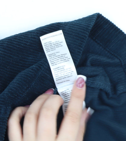 Dorothy Perkins Women's Blue Corduroy Pinafore Dress, Size 8