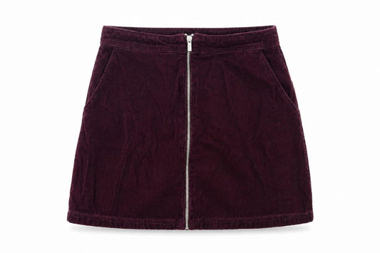Womens UK Size 10 New Look Straight & Pencil Corduroy Skirt