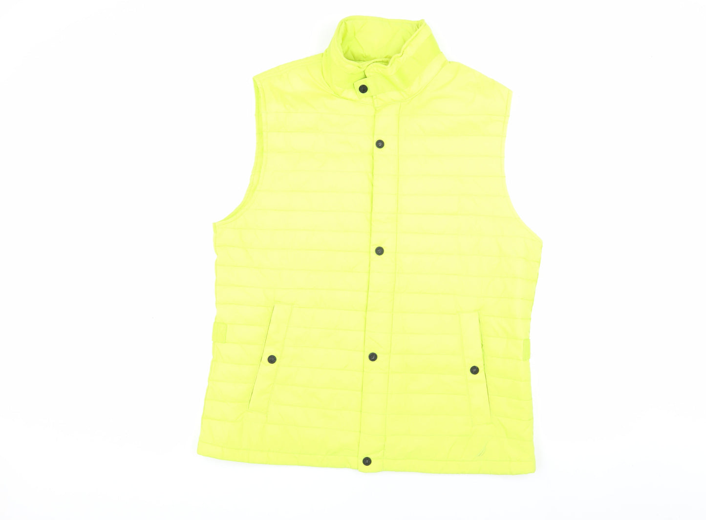 Mens UK Size L Nautica Yellow Puffer Jacket