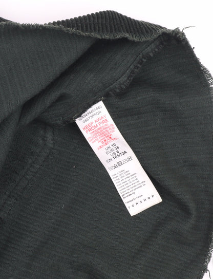 Womens UK Size 10 Topshop Straight & Pencil Corduroy Skirt