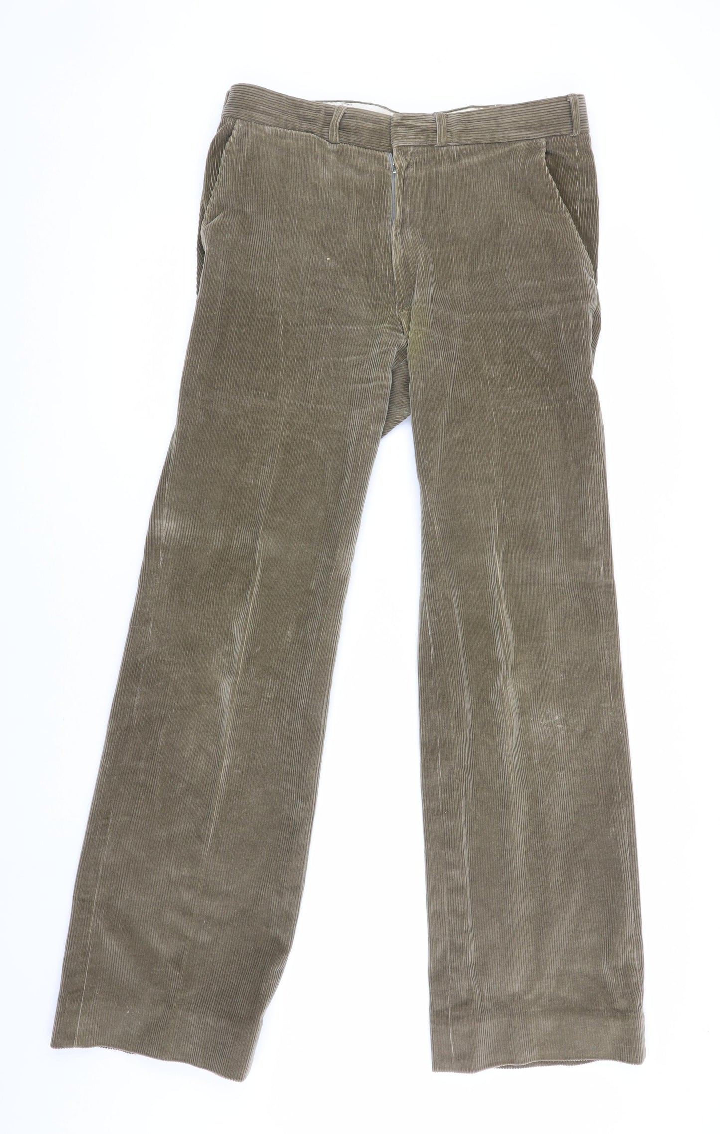 Rex Men's Brown Corduroy Trousers, Size 32