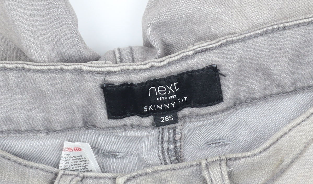 Next Men's Grey Skinny Jeans 28 Regular Denim